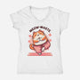 Meow-maste-Womens-V-Neck-Tee-fanfreak1