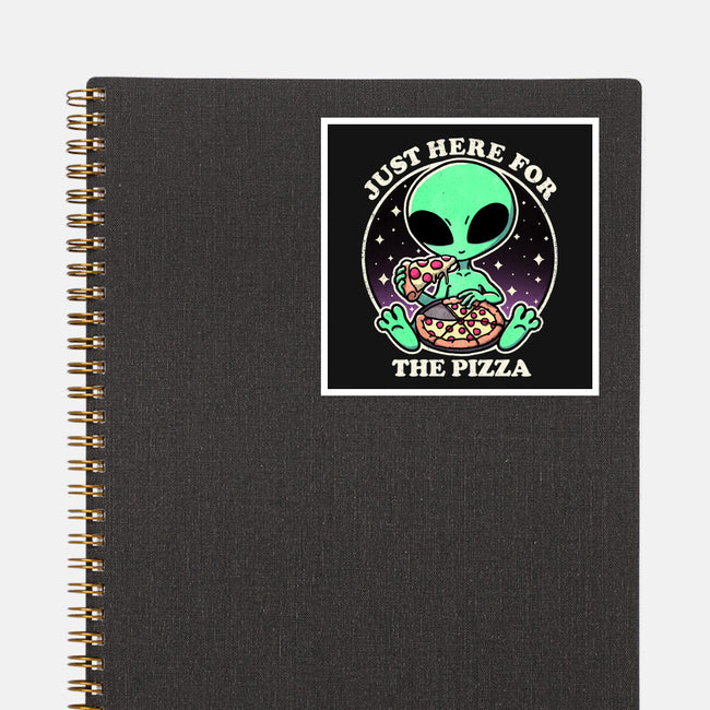 Aliens Love Pizza-None-Glossy-Sticker-fanfreak1