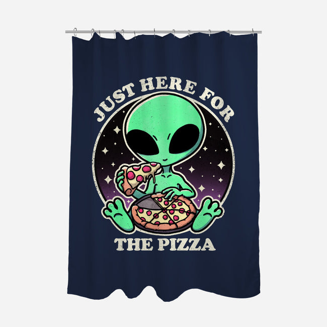 Aliens Love Pizza-None-Polyester-Shower Curtain-fanfreak1