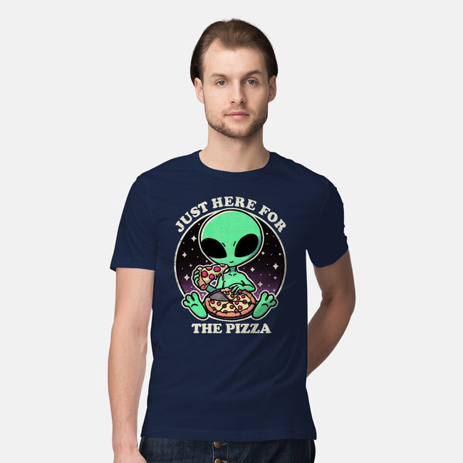 Aliens Love Pizza-Mens-Premium-Tee-fanfreak1