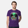 Aliens Love Pizza-Mens-Premium-Tee-fanfreak1