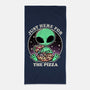 Aliens Love Pizza-None-Beach-Towel-fanfreak1