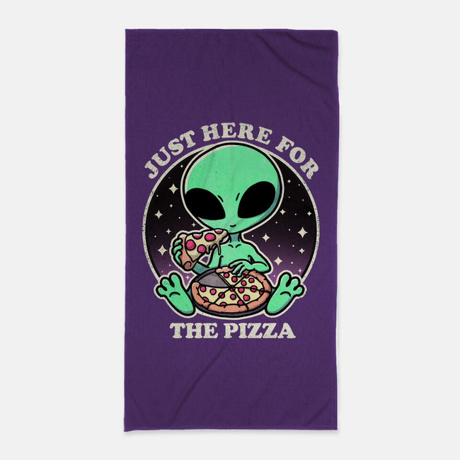 Aliens Love Pizza-None-Beach-Towel-fanfreak1