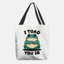 I Toad You So-None-Basic Tote-Bag-fanfreak1