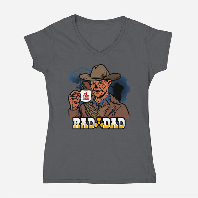 Rad Dad-Womens-V-Neck-Tee-Boggs Nicolas