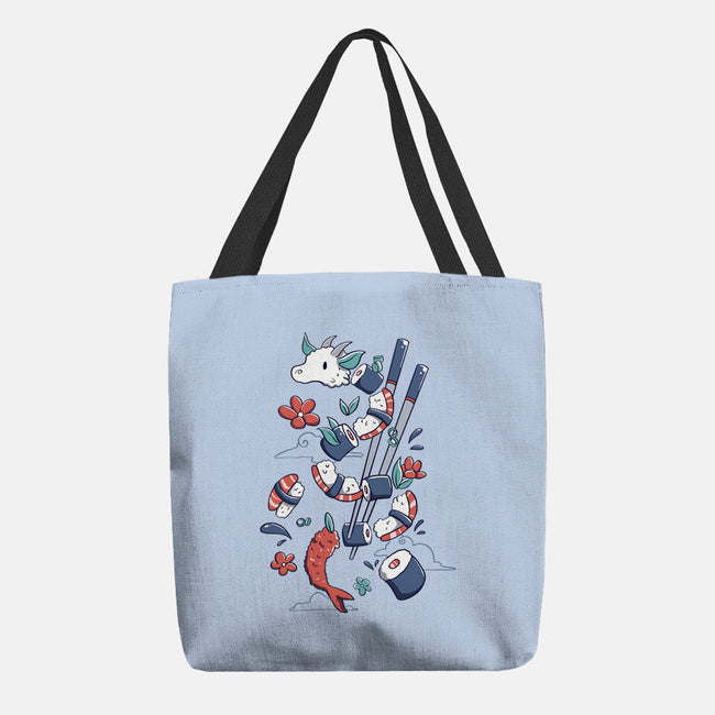 Dragonmaki Funny Sushi-None-Basic Tote-Bag-tobefonseca