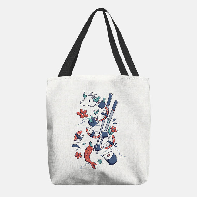 Dragonmaki Funny Sushi-None-Basic Tote-Bag-tobefonseca