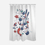 Dragonmaki Funny Sushi-None-Polyester-Shower Curtain-tobefonseca