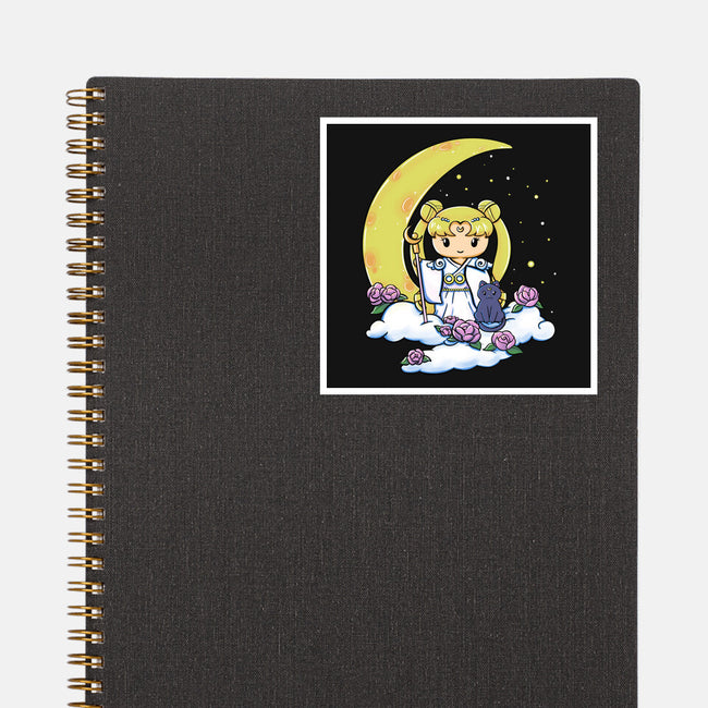 Kokeshi Moon Princess-None-Glossy-Sticker-ellr