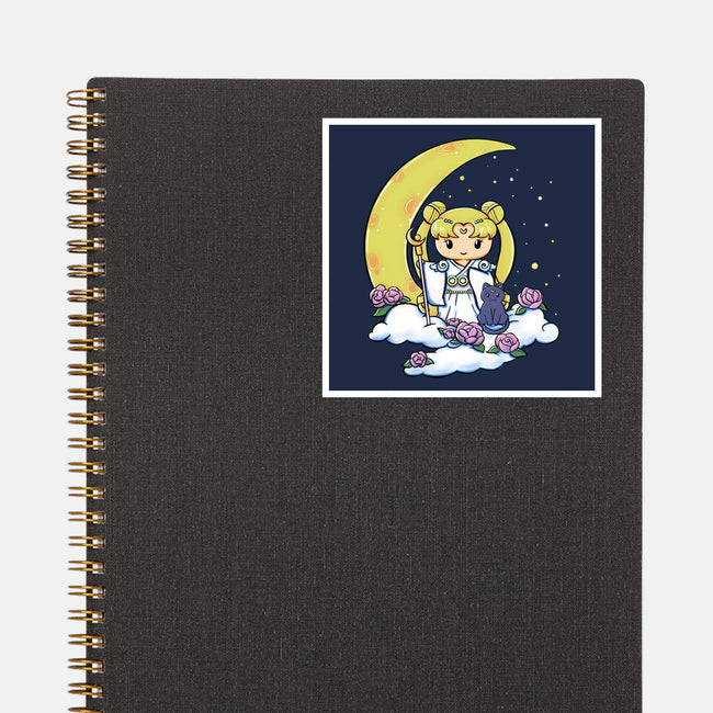 Kokeshi Moon Princess-None-Glossy-Sticker-ellr