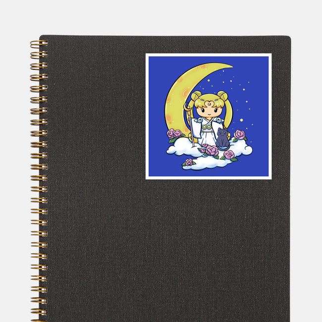 Kokeshi Moon Princess-None-Glossy-Sticker-ellr