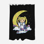 Kokeshi Moon Princess-None-Polyester-Shower Curtain-ellr