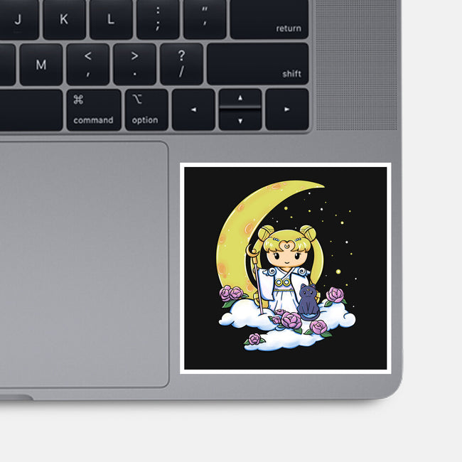 Kokeshi Moon Princess-None-Glossy-Sticker-ellr