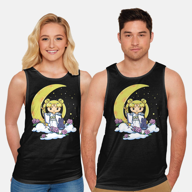 Kokeshi Moon Princess-Unisex-Basic-Tank-ellr