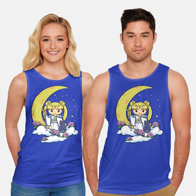 Kokeshi Moon Princess-Unisex-Basic-Tank-ellr