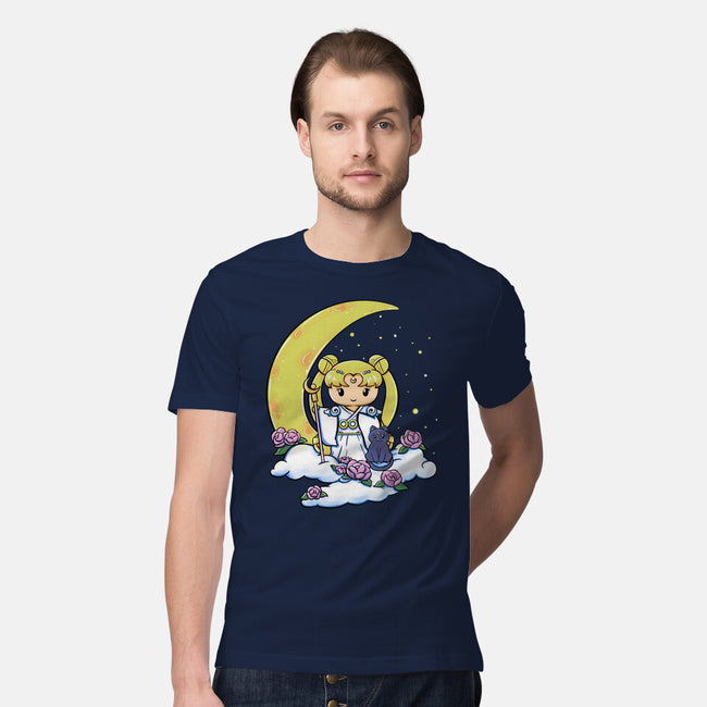 Kokeshi Moon Princess-Mens-Premium-Tee-ellr