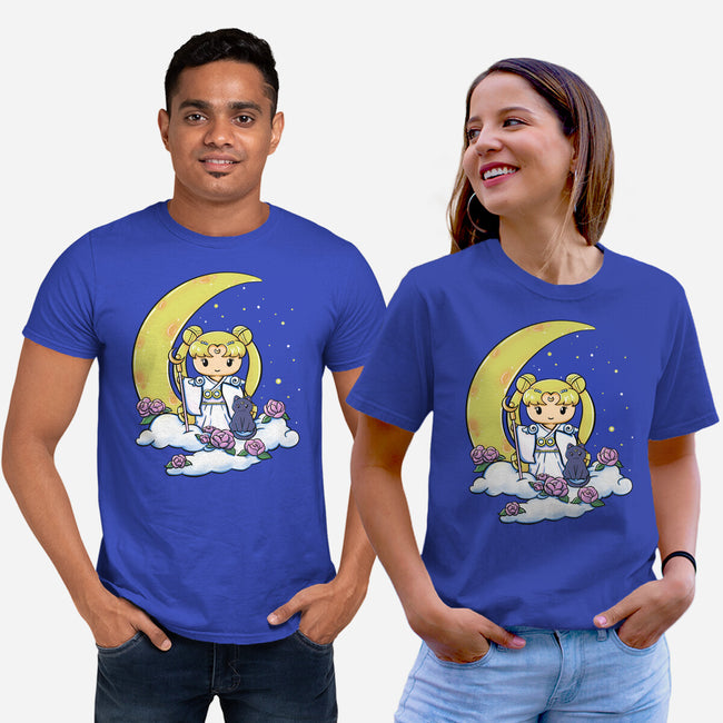 Kokeshi Moon Princess-Unisex-Basic-Tee-ellr