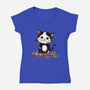 Artistic Cat-Womens-V-Neck-Tee-kharmazero