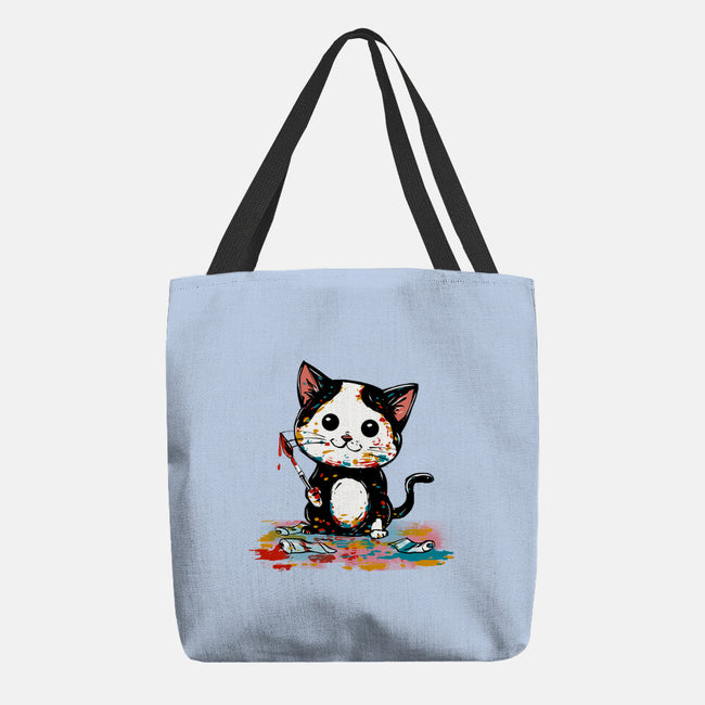 Artistic Cat-None-Basic Tote-Bag-kharmazero