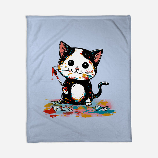 Artistic Cat-None-Fleece-Blanket-kharmazero