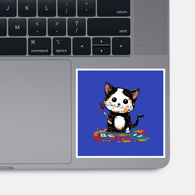 Artistic Cat-None-Glossy-Sticker-kharmazero