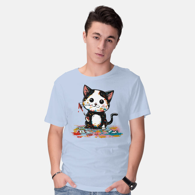 Artistic Cat-Mens-Basic-Tee-kharmazero