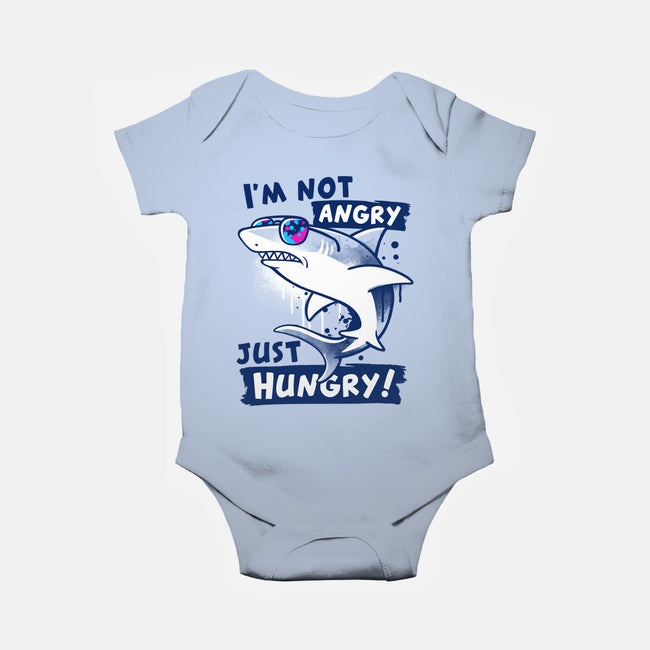 Just Hungry Shark-Baby-Basic-Onesie-NemiMakeit