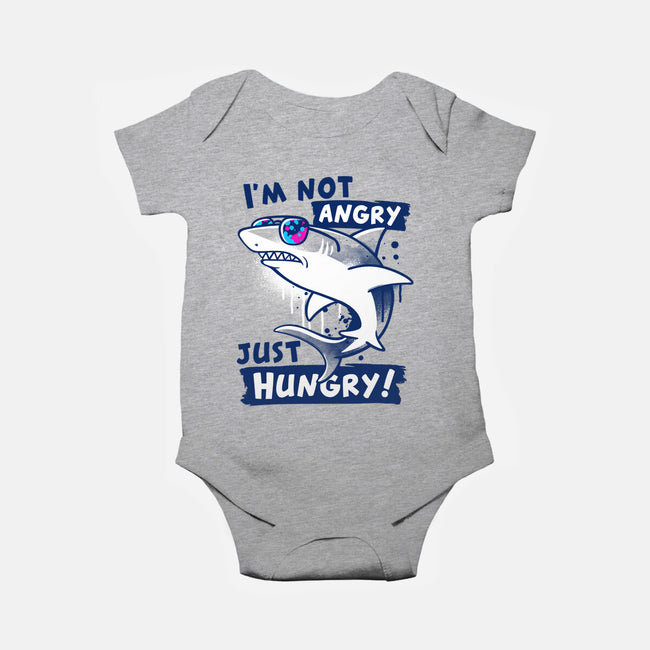 Just Hungry Shark-Baby-Basic-Onesie-NemiMakeit