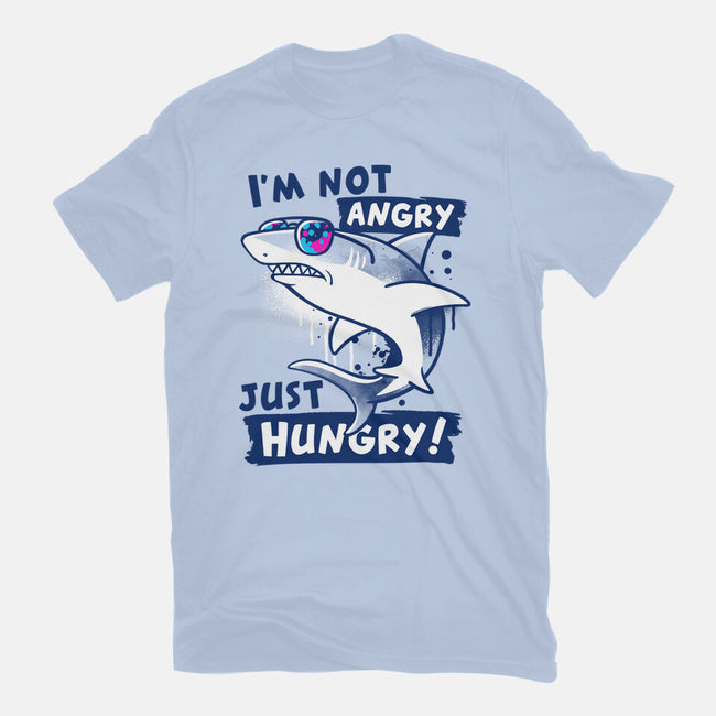 Just Hungry Shark-Womens-Fitted-Tee-NemiMakeit