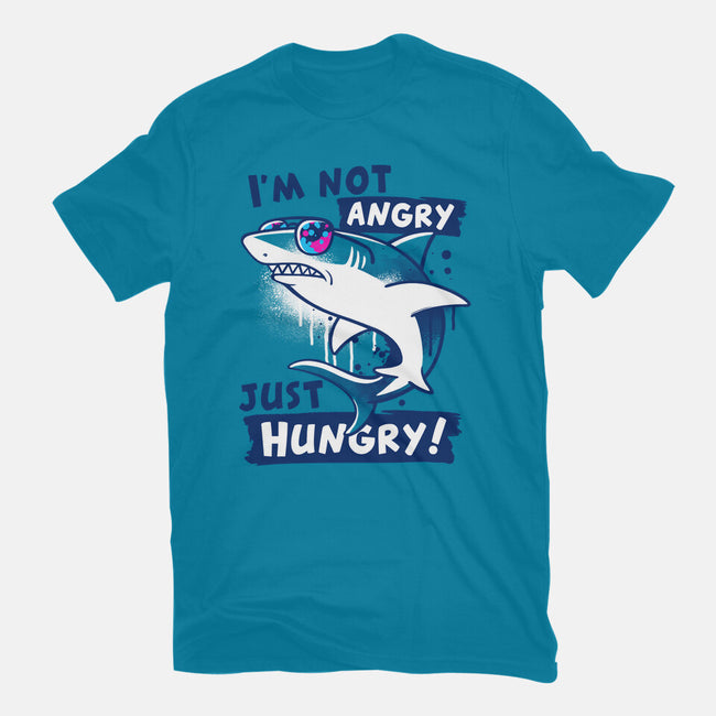 Just Hungry Shark-Unisex-Basic-Tee-NemiMakeit