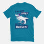 Just Hungry Shark-Womens-Fitted-Tee-NemiMakeit