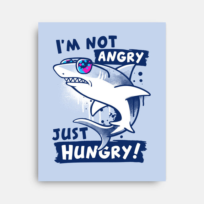 Just Hungry Shark-None-Stretched-Canvas-NemiMakeit