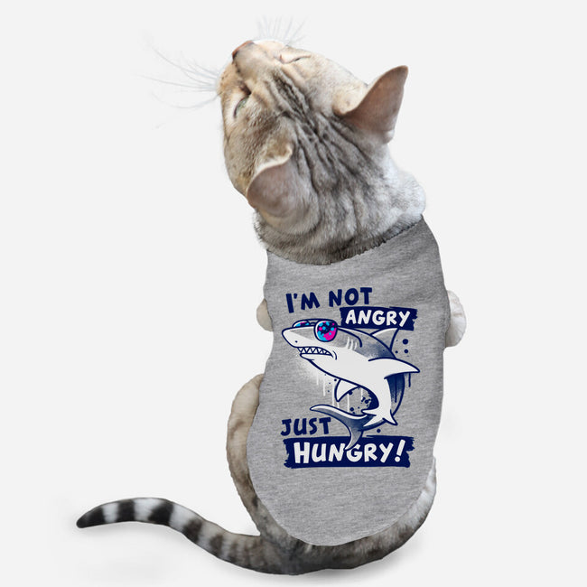 Just Hungry Shark-Cat-Basic-Pet Tank-NemiMakeit