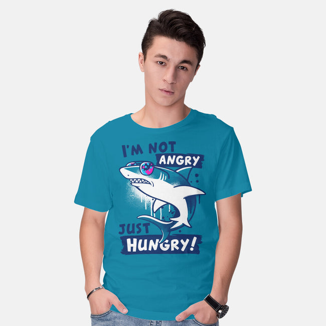 Just Hungry Shark-Mens-Basic-Tee-NemiMakeit