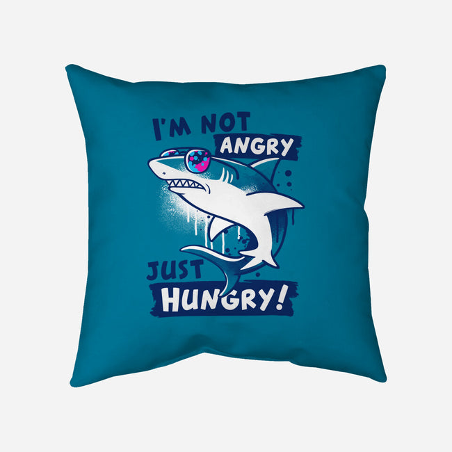 Just Hungry Shark-None-Removable Cover w Insert-Throw Pillow-NemiMakeit