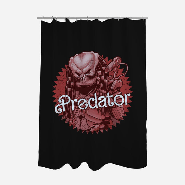 Predator-None-Polyester-Shower Curtain-Astrobot Invention