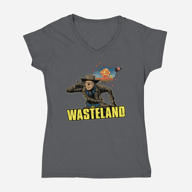 A Wasteland-Womens-V-Neck-Tee-Betmac