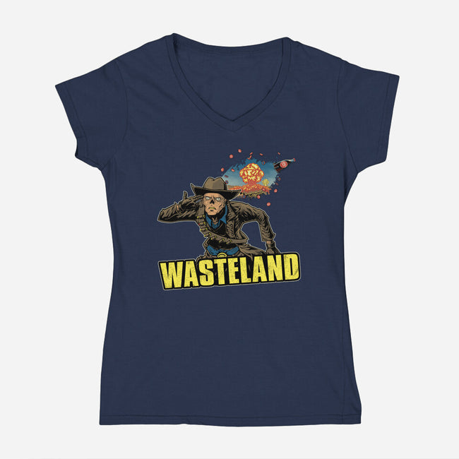 A Wasteland-Womens-V-Neck-Tee-Betmac