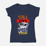 Y'all Need To Chill-Womens-V-Neck-Tee-Boggs Nicolas