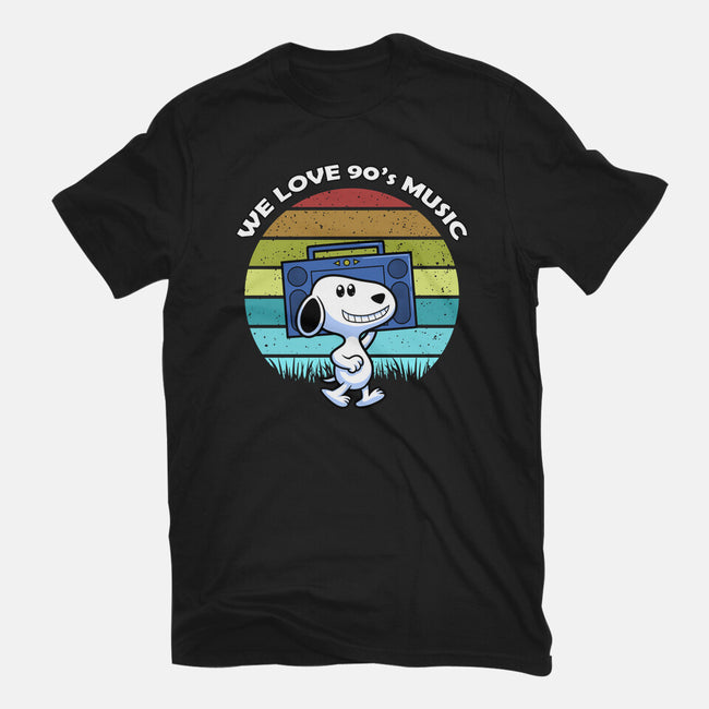 We Love 90s Music-Mens-Basic-Tee-Astrobot Invention