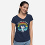 We Love 90s Music-Womens-V-Neck-Tee-Astrobot Invention