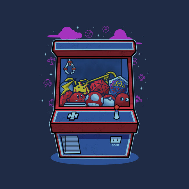 Retro Games Claw Machine-Unisex-Basic-Tee-Astrobot Invention