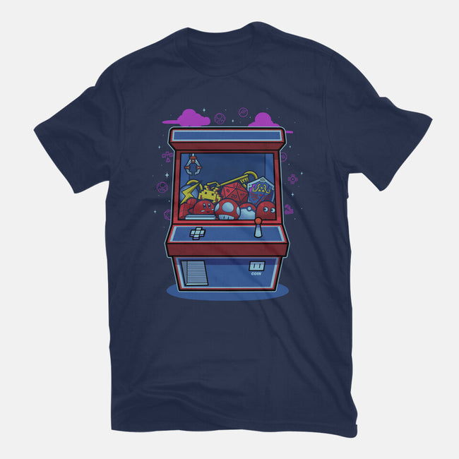 Retro Games Claw Machine-Womens-Basic-Tee-Astrobot Invention