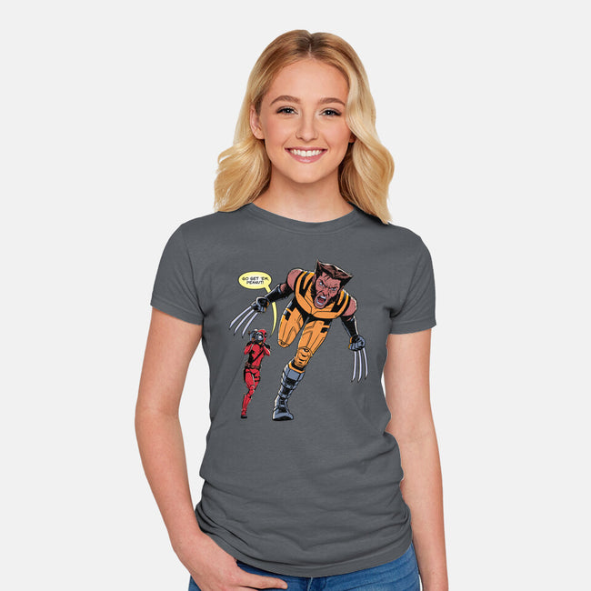 Go Get Em Peanut-Womens-Fitted-Tee-jmcg