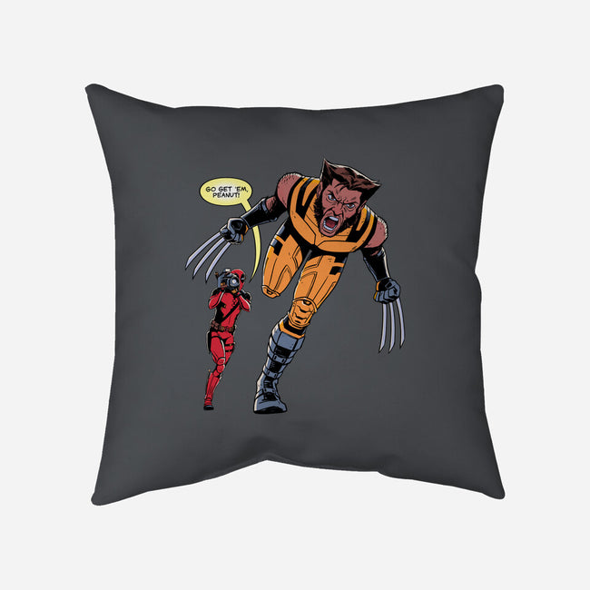 Go Get Em Peanut-None-Removable Cover-Throw Pillow-jmcg