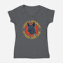 Good Girl-Womens-V-Neck-Tee-Wheels