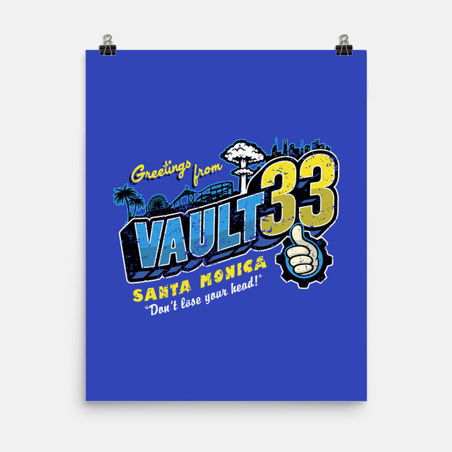 Greetings From Vault 33-None-Matte-Poster-Olipop