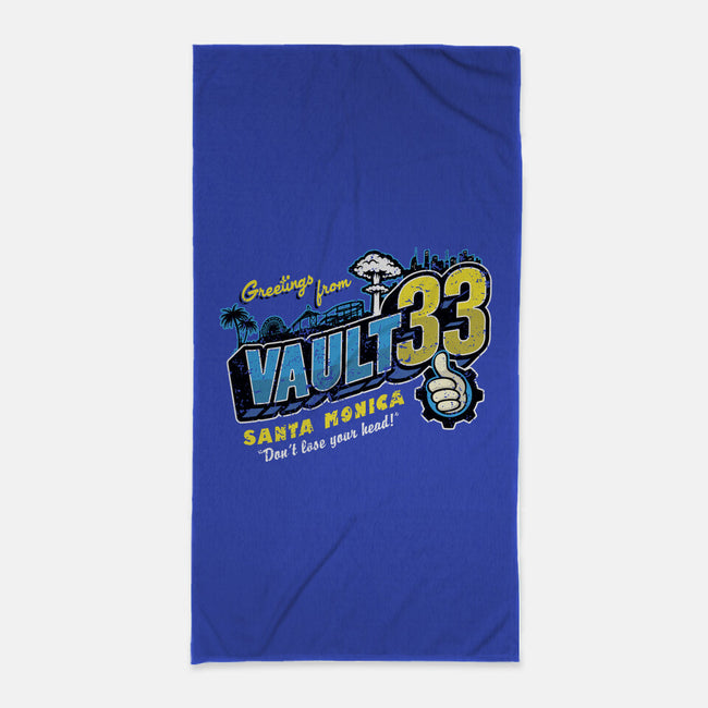 Greetings From Vault 33-None-Beach-Towel-Olipop