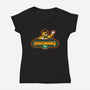 Fazbear's Pizza-Womens-V-Neck-Tee-dalethesk8er