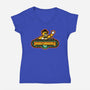 Fazbear's Pizza-Womens-V-Neck-Tee-dalethesk8er